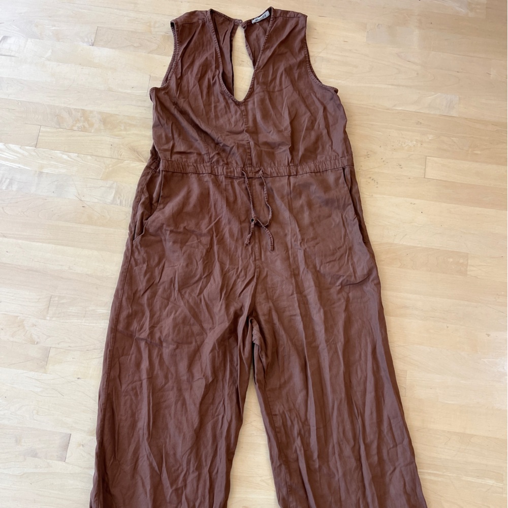 Ali Golden Rust Sleeveless Jumpsuit